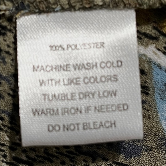 Indigo Rose  Feather Animal Quarter Sleeve High Low Tunic Shirt Dress - Picture 6 of 7